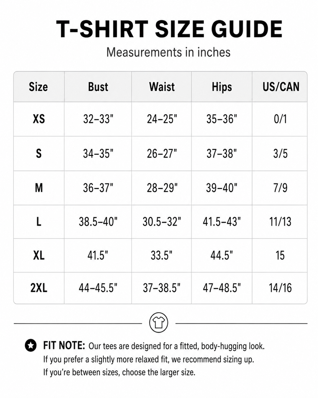 Size Guide